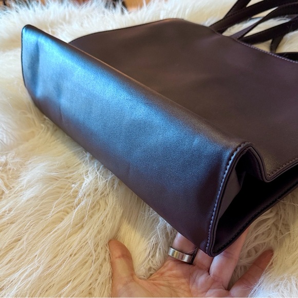 Telfar Medium Eggplant Shopping Bag - Picture 5 of 12